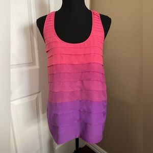 Pink and Purple Ombre Sleeveless Top